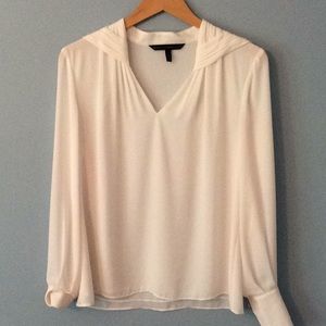 White House black market cream blouse size small